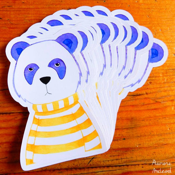 Die Cut Panda Sticker