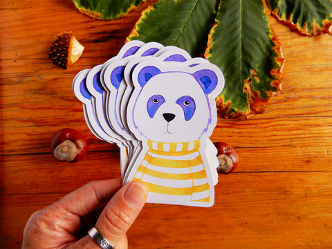 Die Cut Panda Sticker