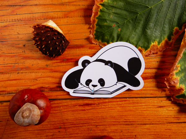 Sleepy Panda Die Cut sticker